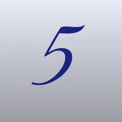 5 Океан, ресторан, лого-визитка